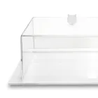 Transparent Plexiglass Square Cake Pan Made in Italy 2 Sizes - Crotone Viadurini