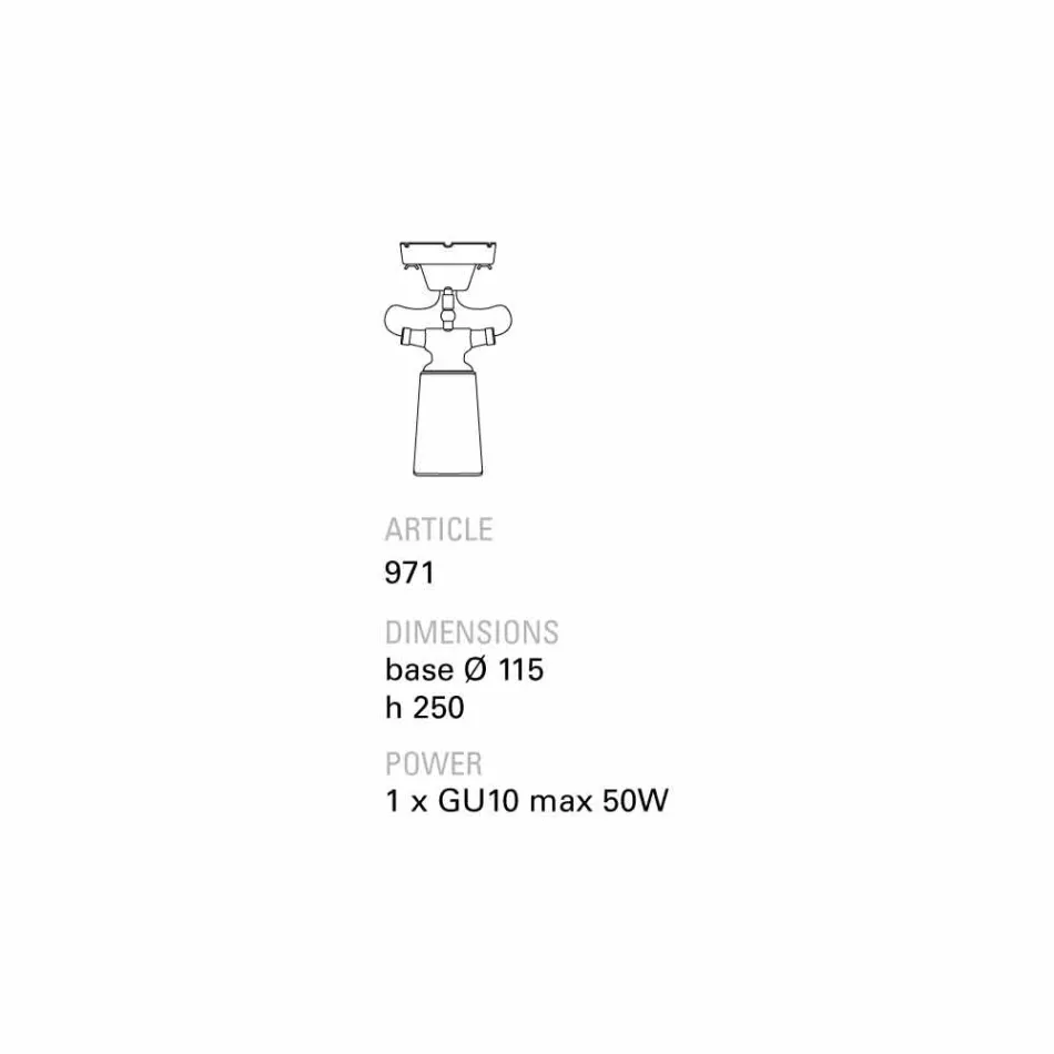 Toscot Battersea ceramic ceiling light, modern design Viadurini