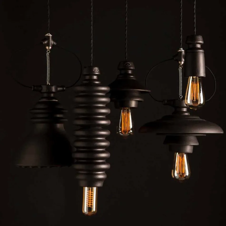 Toscot Battersea suspended lamp with terracotta plate Viadurini