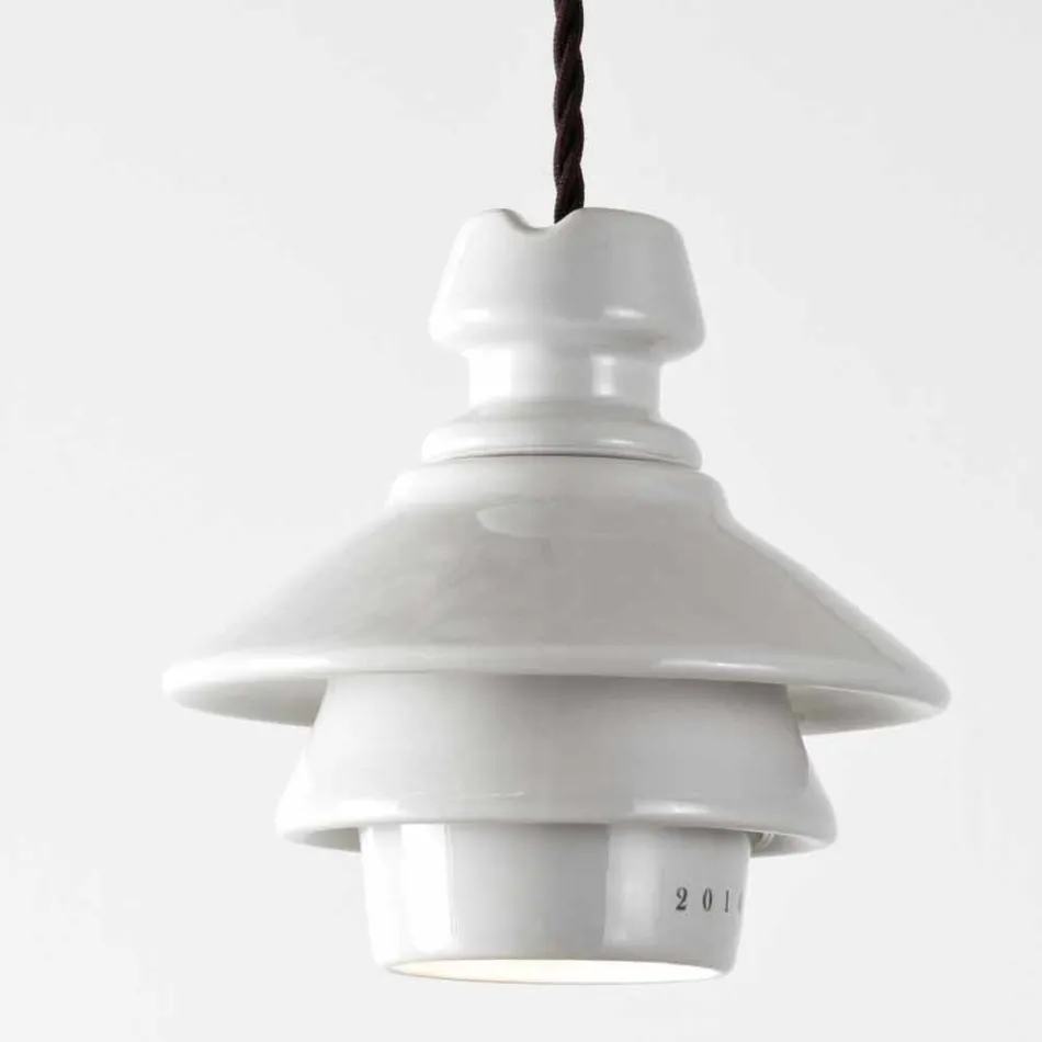 Toscot Battersea suspended lamp with terracotta plate Viadurini