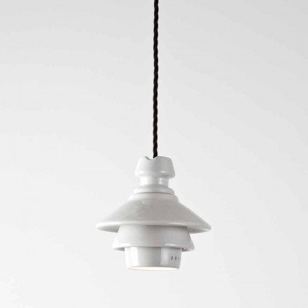 Toscot Battersea suspended lamp with terracotta plate Viadurini
