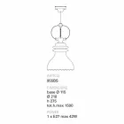 Toscot Battersea ceramic design suspension lamp Viadurini