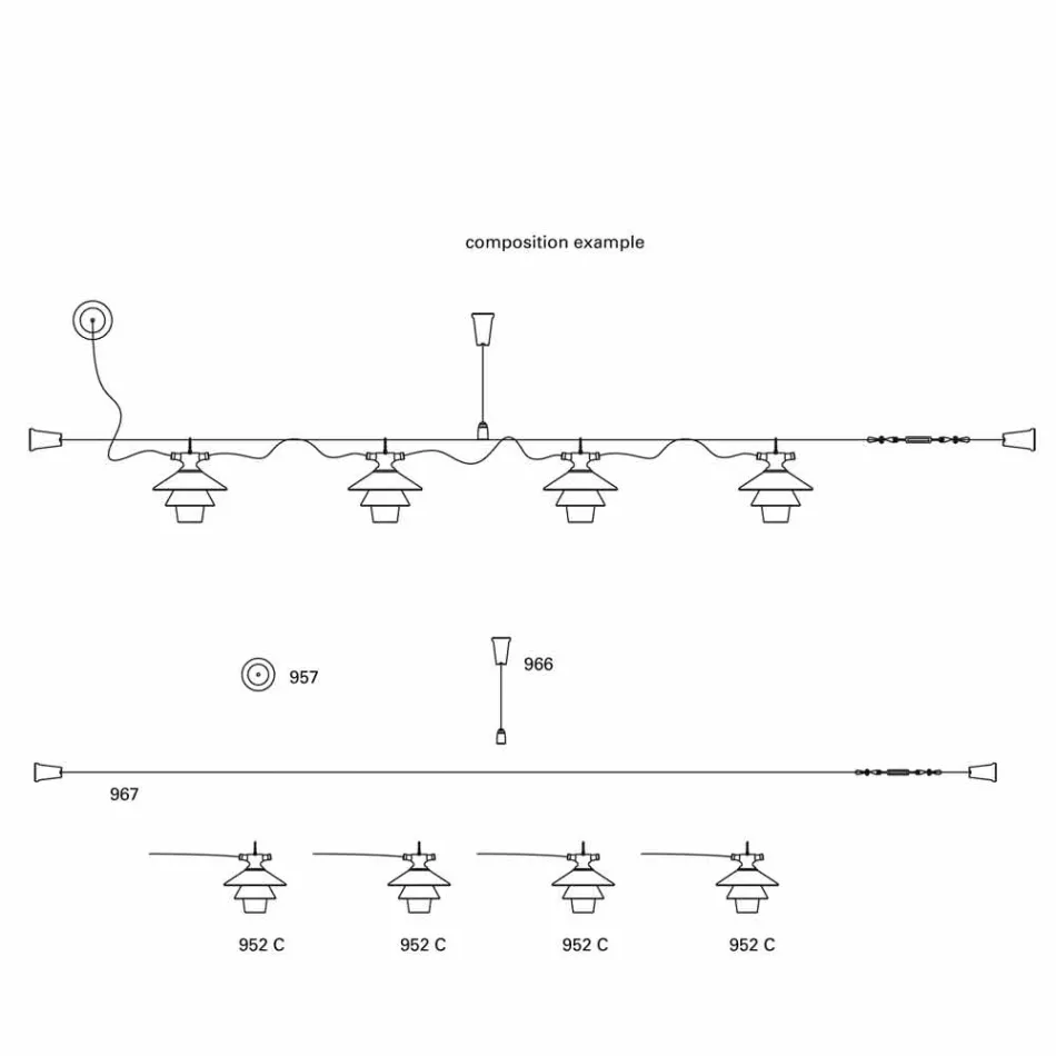 Toscot Battersea large ceiling rosette for compositions Viadurini