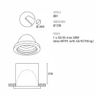 Toscot Carso built-in lighthouse Ø23 cm made in Tuscany Viadurini
