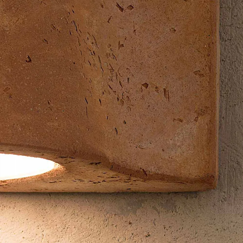 Toscot Lido indoor / outdoor terracotta wall lamp made in Italy Viadurini
