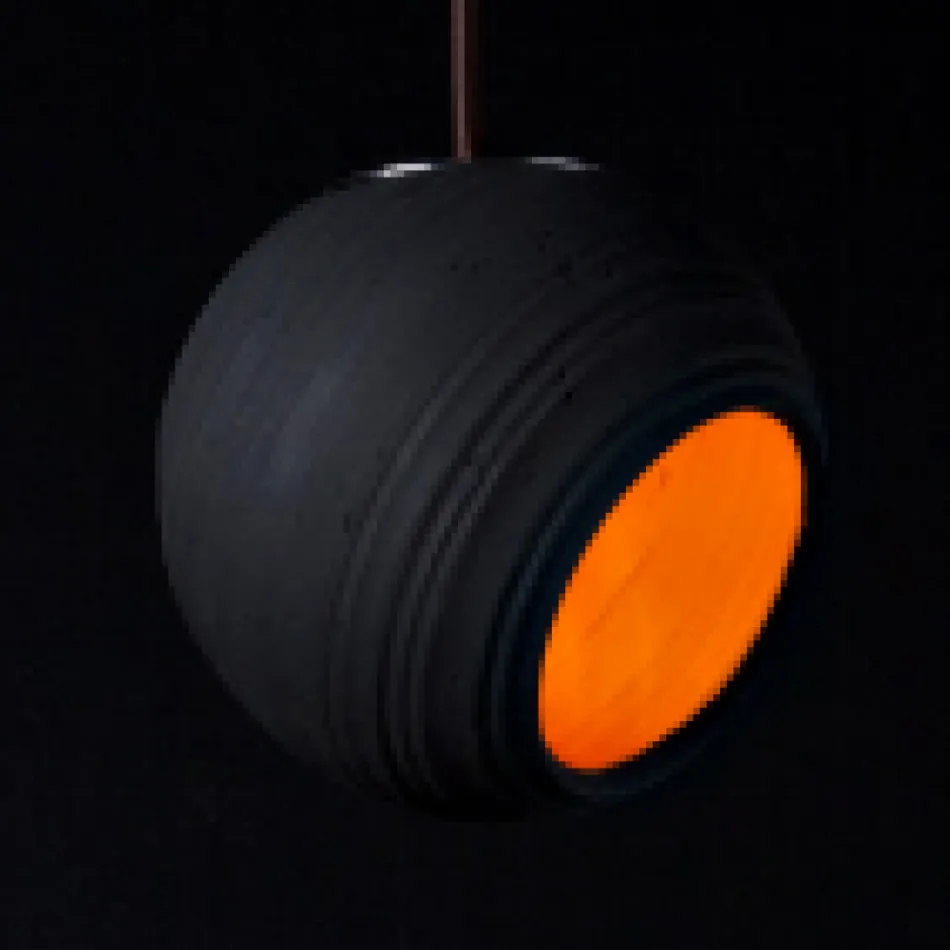 Toscot Newton contemporary style terracotta pendant lamp Viadurini