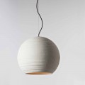 Toscot terracotta pendant lamp Newton, made in Tuscany