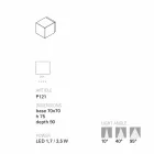 Toscot Smith hand-made terracotta outdoor LED light applique Viadurini