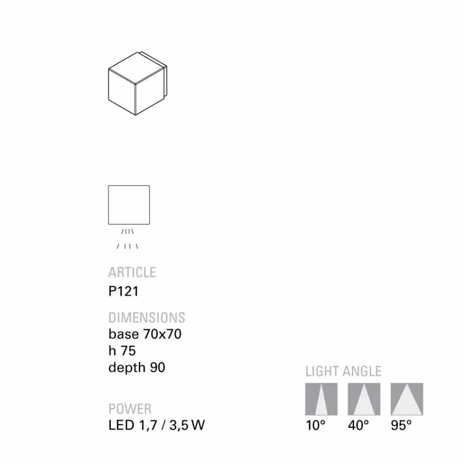 Toscot Smith hand-made terracotta outdoor LED light applique Viadurini