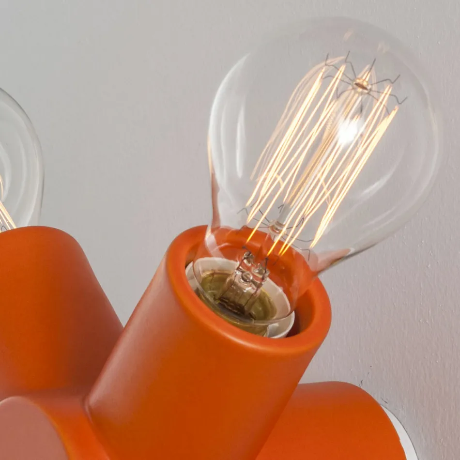 Toscot Traffic ceramic and metal wall light produced in Tuscany Viadurini