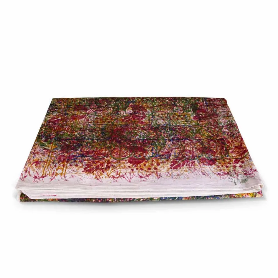 Handmade Cotton Tablecloth Handmade Print One Piece - Brands Viadurini