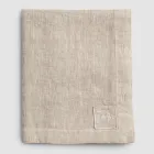 Modular Tablecloth in Colored Linen with Buttonholes and 10 Buttons - Mediterranean Viadurini