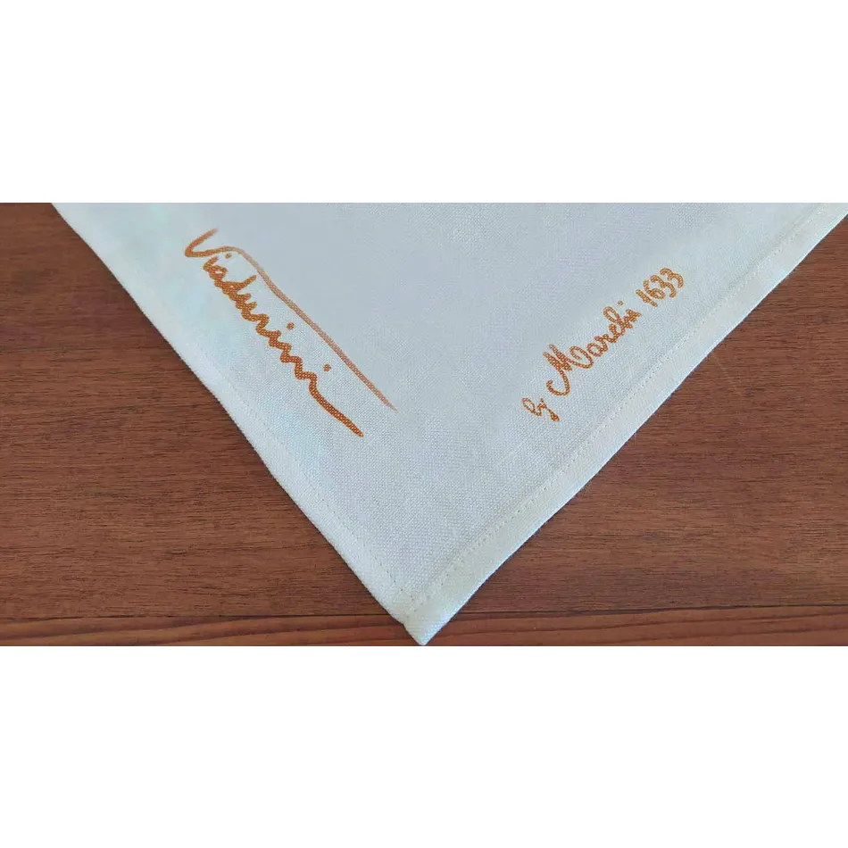 Tablecloth of Italian Art with Hand Cotton Printed Unique Piece Viadurini