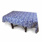 100% Italian Handcrafted Linen Tablecloth with One Piece Hand Print - Brands Viadurini