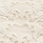 White or Butter Linen Tablecloth with Farnese Lace Rectangular Design - Kippel Viadurini