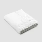 White or Butter Linen Tablecloth with Farnese Lace Rectangular Design - Kippel Viadurini