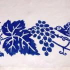 High Artistic Linen Tablecloth with Italian Art Hand Print - Brands Viadurini
