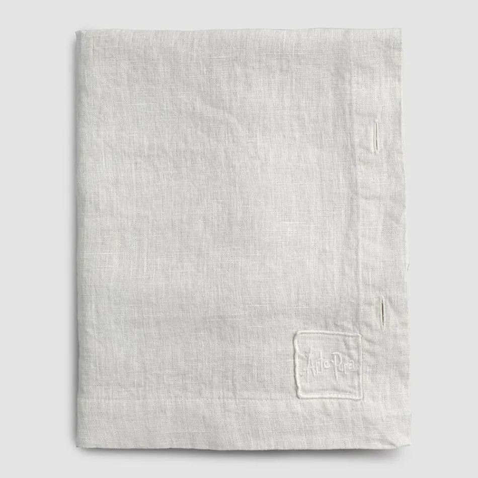 Rectangular Linen Tablecloth with Buttonholes and 10 Buttons, Luxury - Mediterranean Viadurini