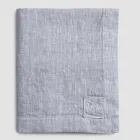 Rectangular Linen Tablecloth with Buttonholes and 12 Luxury Buttons - Mediterranean Viadurini