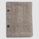 Luxury Modular Colored Linen Tablecloth with Buttonholes and 12 Buttons - Mediterranean Viadurini