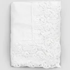 Rectangular Tablecloth in Linen and Cotton Lace Italian Luxury Design - Olimpia Viadurini