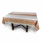 Highly Crafted Italian Printed Cotton and Linen Tablecloth - Brands Viadurini