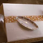 Highly Crafted Italian Printed Cotton and Linen Tablecloth - Brands Viadurini