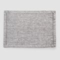 American Breakfast Placemats in Gray Linen with Crystals 2 Pieces - Macanno