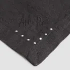 Linen Napkins with Black or Butter Crystals, 6 Pieces Italian Luxury - Prezio Viadurini