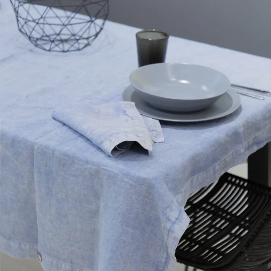 Heavy Linen Napkins with Folded Edge, Various Colors, 6 Pieces - Onestini Viadurini