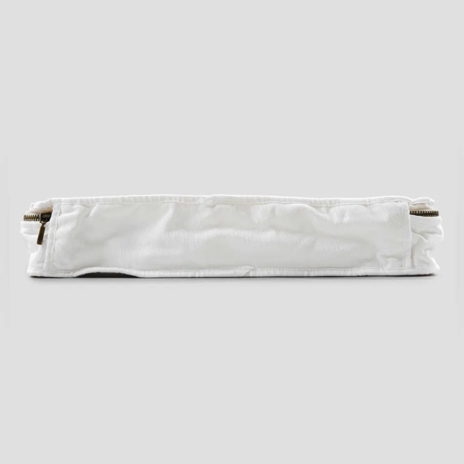 Large Makeup Bag for Women or Travel in Luxury Linen and Cotton - Yeti Viadurini