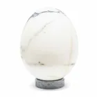 Medium Egg Decor in Paonazzo Marble Elegant Design Made in Italy - Olimo Viadurini