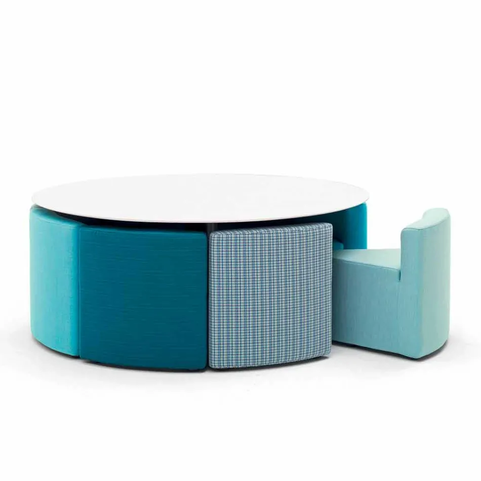 Varaschin Big In & Out garden table + 8 modern design armchairs Viadurini