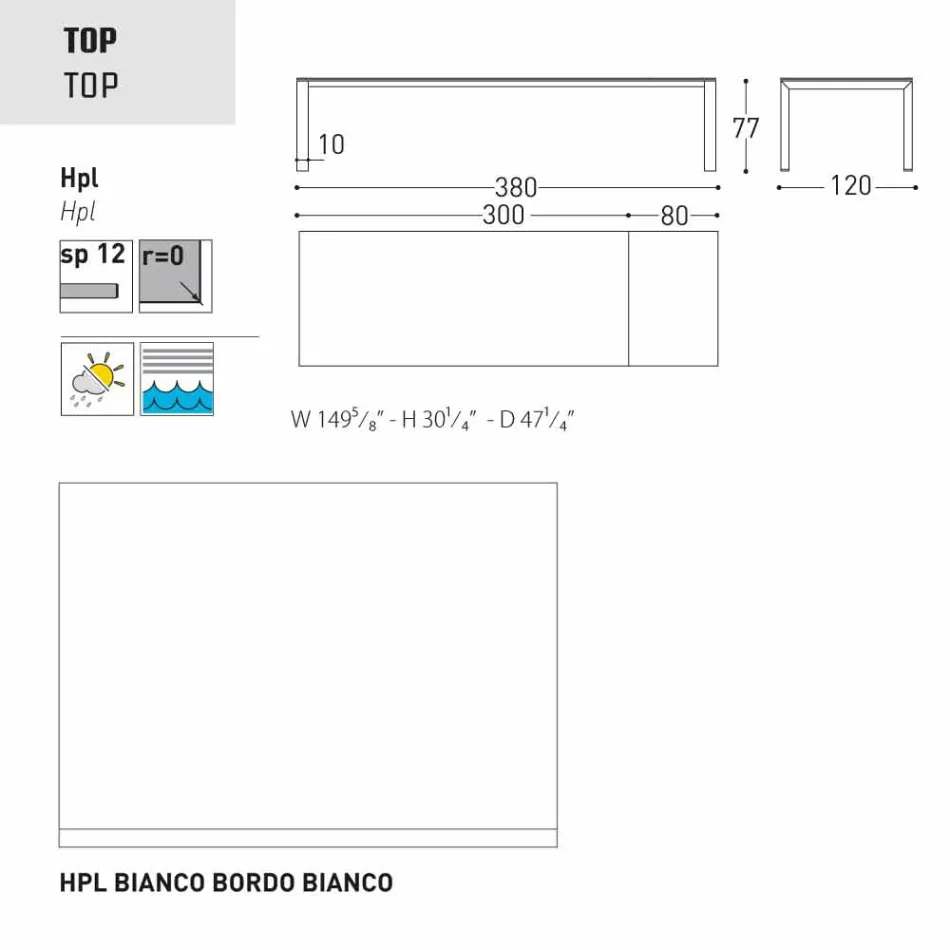 Varaschin Dolmen extending garden table, up to 380 cm Viadurini