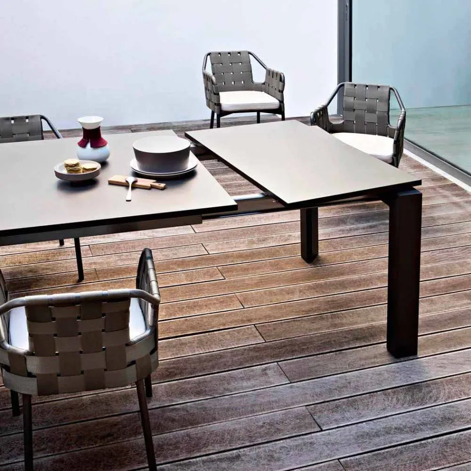 Varaschin Dolmen extending garden table, up to 380 cm Viadurini