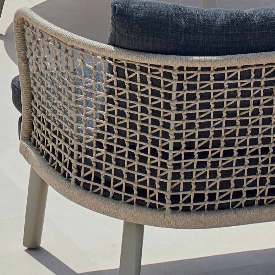 Varaschin Emma modern two-seater upholstered garden sofa Viadurini