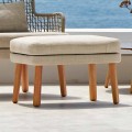 Design outdoor footrest in upholstered fabric Emma by Varaschin
