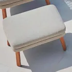 Varaschin Emma design outdoor footrest in upholstered fabric Viadurini