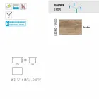 Varaschin Emma design outdoor footrest in upholstered fabric Viadurini