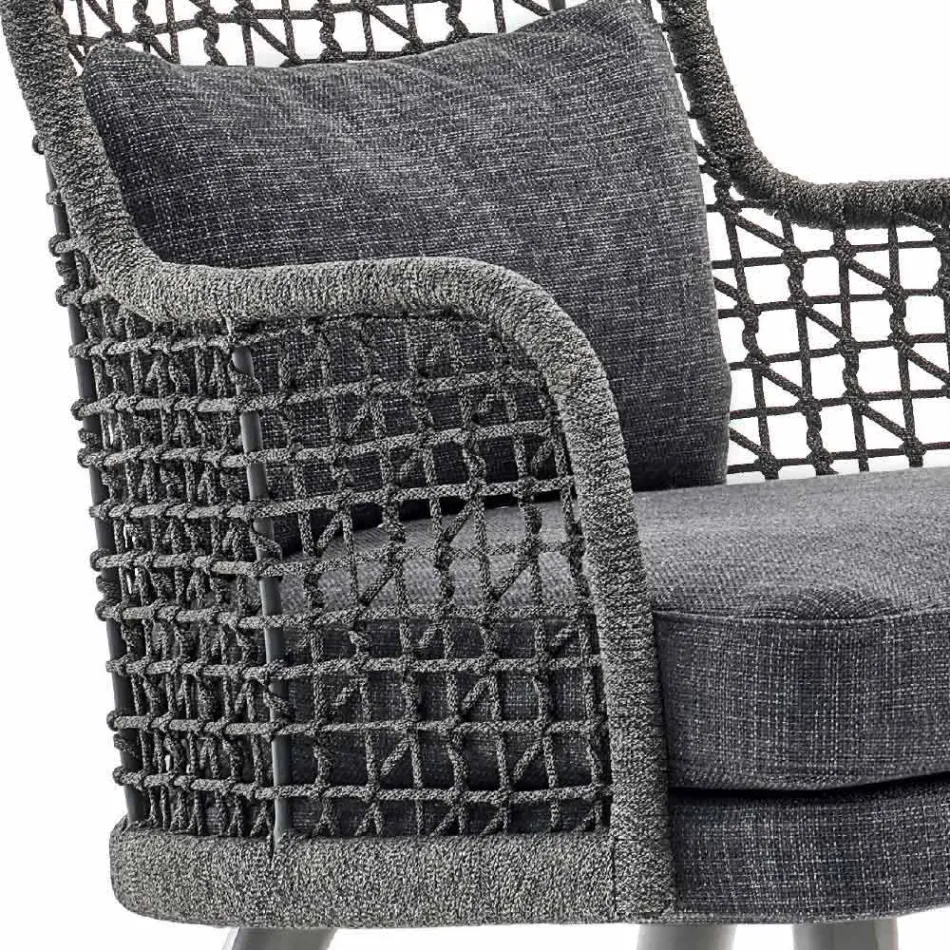 Varaschin Emma modern outdoor armchair with fabric headrest Viadurini