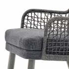 Varaschin Emma modern outdoor armchair with fabric headrest Viadurini