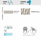 Varaschin Emma modern outdoor armchair in fabric and aluminum Viadurini