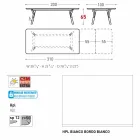 Varaschin Link extending garden table H 65 cm, up to 350 cm Viadurini