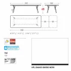 Varaschin Link extending garden table H 65 cm, up to 350 cm Viadurini