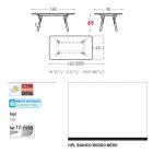 Varaschin Link extending garden table H 65 cm, up to 350 cm Viadurini