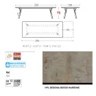 Varaschin Link modern design extendable garden table, H 73.2 cm Viadurini