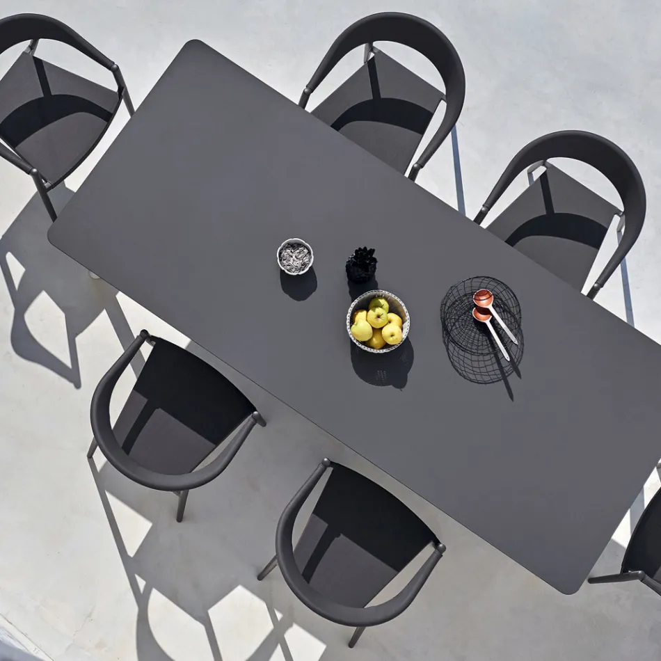 Varaschin Link modern design extendable garden table, H 73.2 cm Viadurini