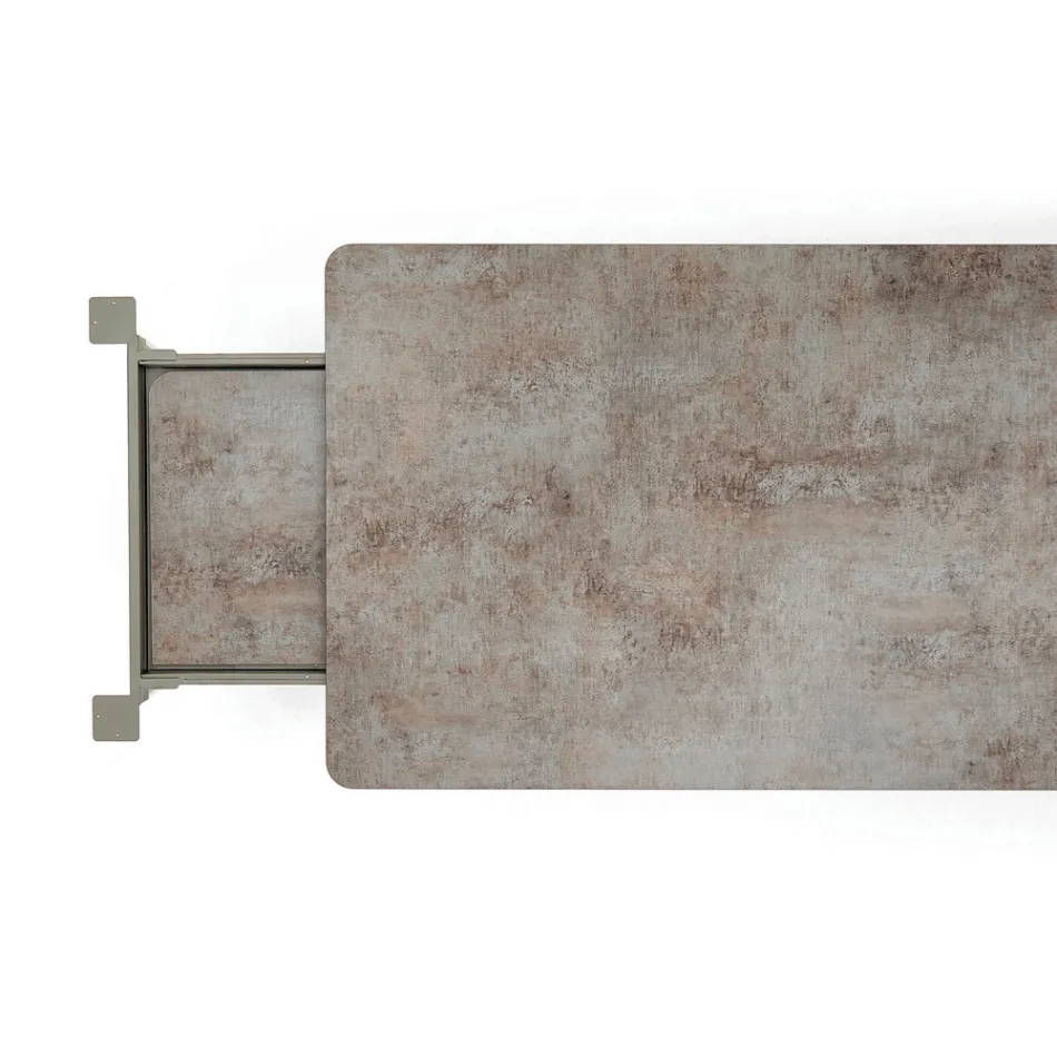 Varaschin Link modern design extendable garden table, H 73.2 cm Viadurini