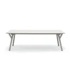 Varaschin Link modern design extendable garden table, H 73.2 cm Viadurini