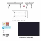 Varaschin Link outdoor dining table or interior H 65 cm Viadurini